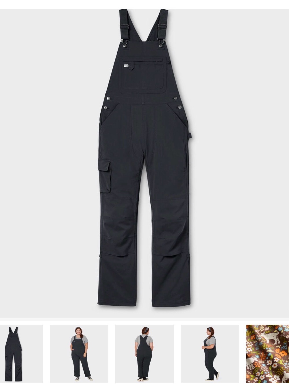 Charcoal Gray Duluth Garden Goddess Women's Utility Overalls